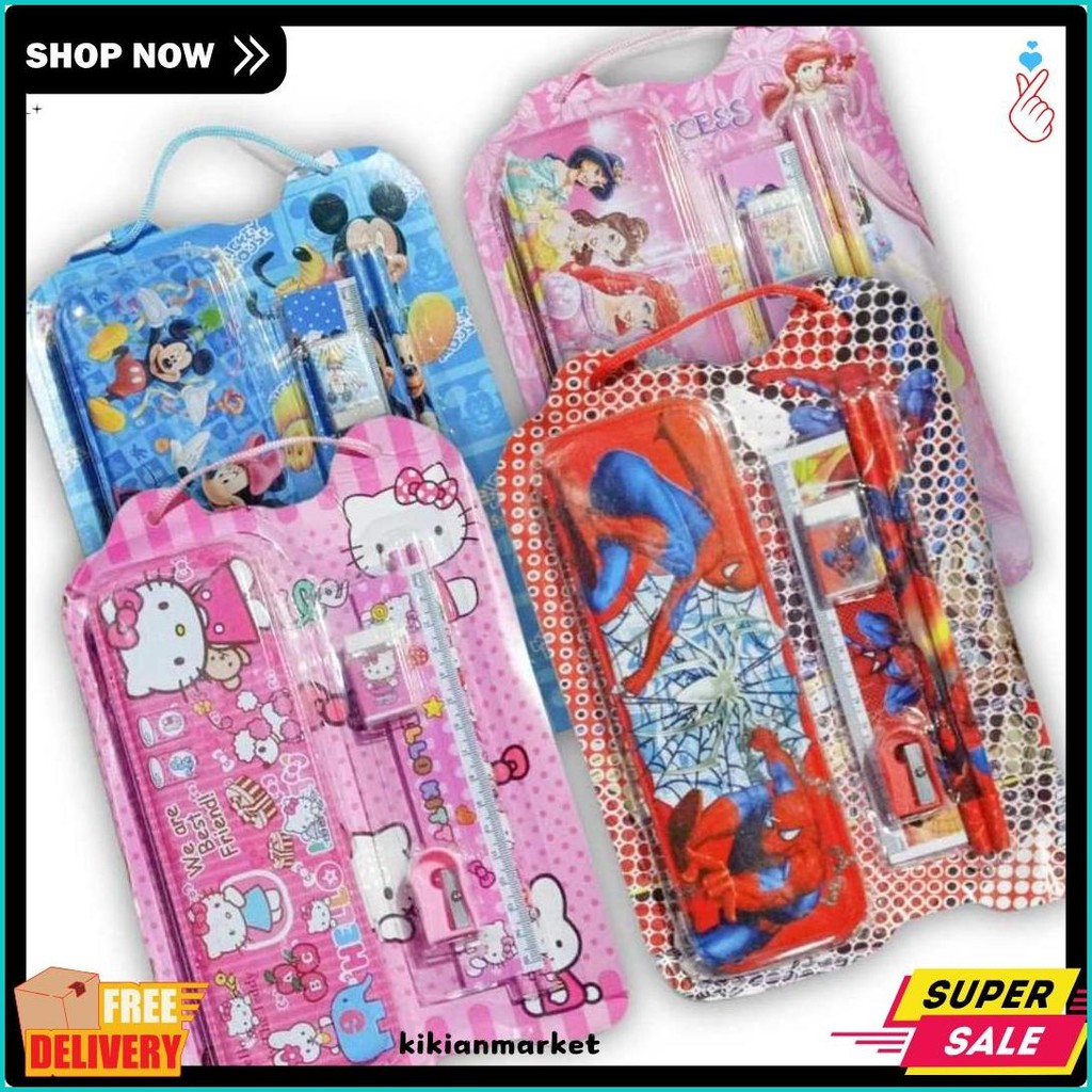 

Osm Jkt S6139 Set Alat Tulis 6 In 1 / Stationery Set Souvenir Anak / Paket Alat Tulis Sekolah / Fancy Set Anak Motif Karakter Lucu Terlengkap Dan Termurah