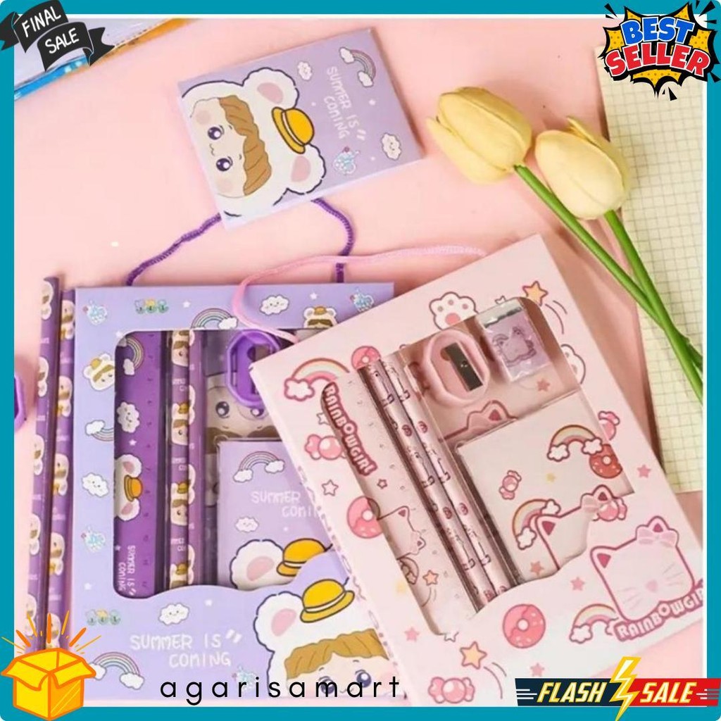 

Mk620 Satu Set Alat Tulis Sekolah Lengkap /Pensil Lucu /Perlengkapan Sd Diskon