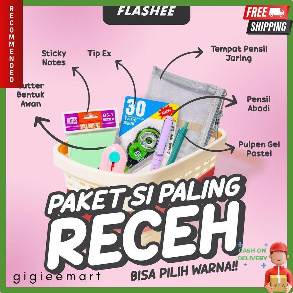 

Flashee Paket Alat Tulis Sekolah 6In1 Back To School Tempat Pensil Set Terlengkap Dan Termurah