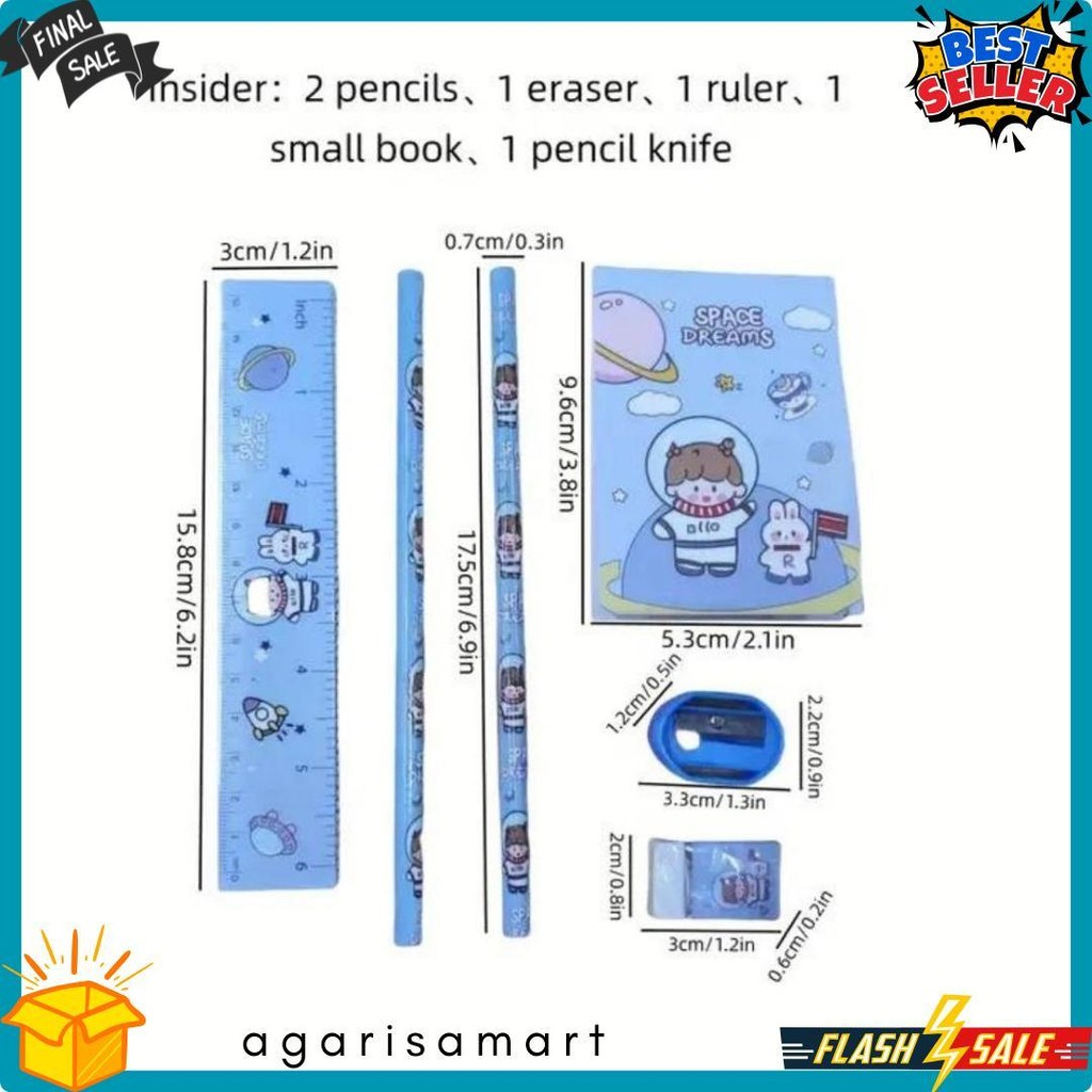 

Mk620 Set Stationary Paket Alat Tulis Anak Sekolah Cocok Untuk Souvenir Atau Kado Ultah Diskon Setengah Harga