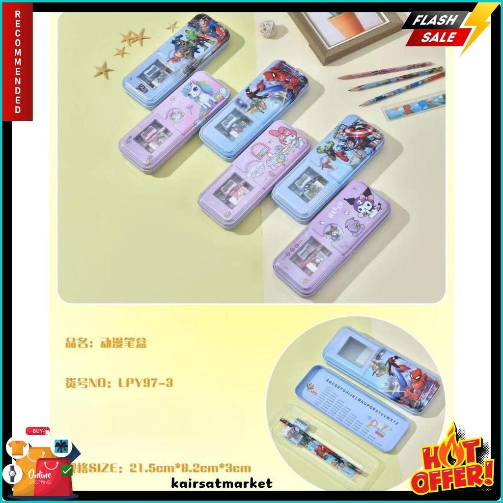 

Kotak Pensil Kaleng Ada Isi Ukuran Sedang/Pencil Case Flash Sale! Diskon Hingga 70%