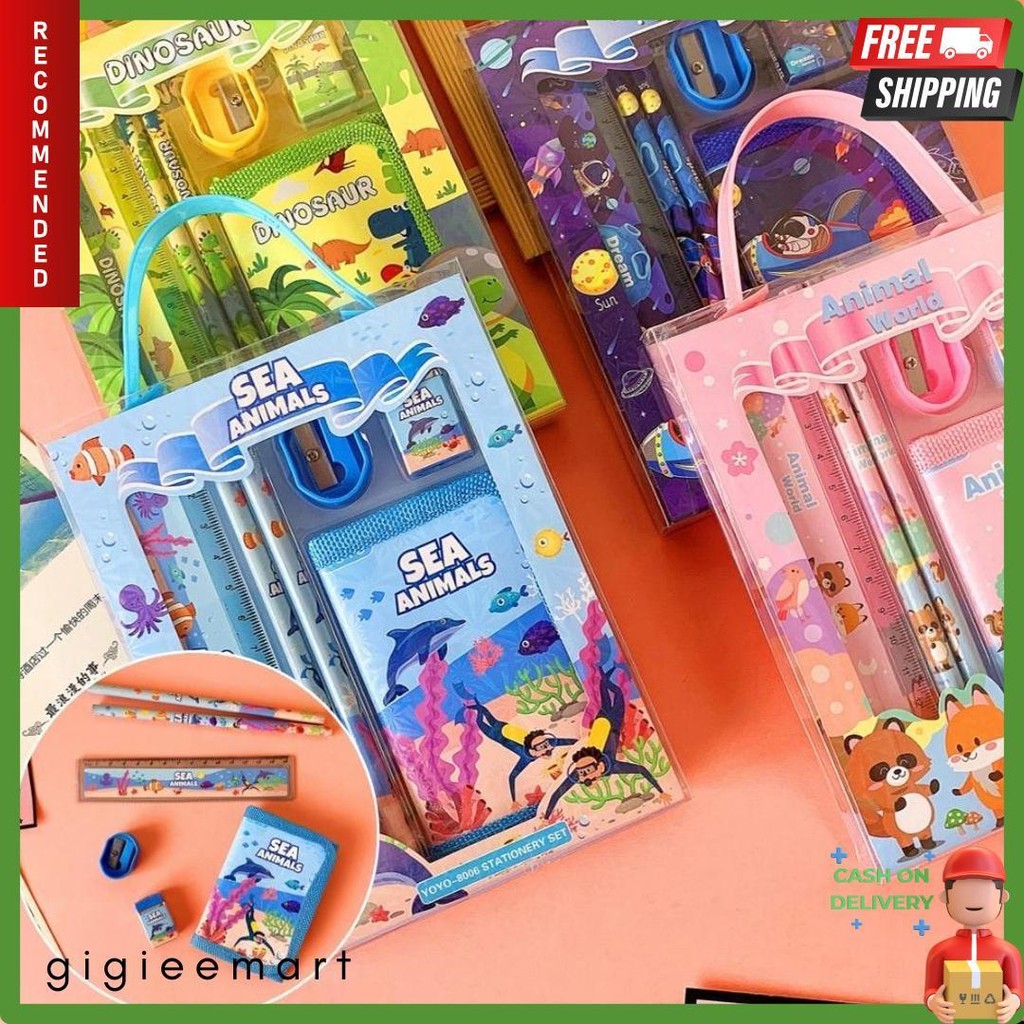 

2011 Stationary Set Kotak Pensil Anak Set Stationery Alat Tulis Kotak Pensil Karakter Diskon