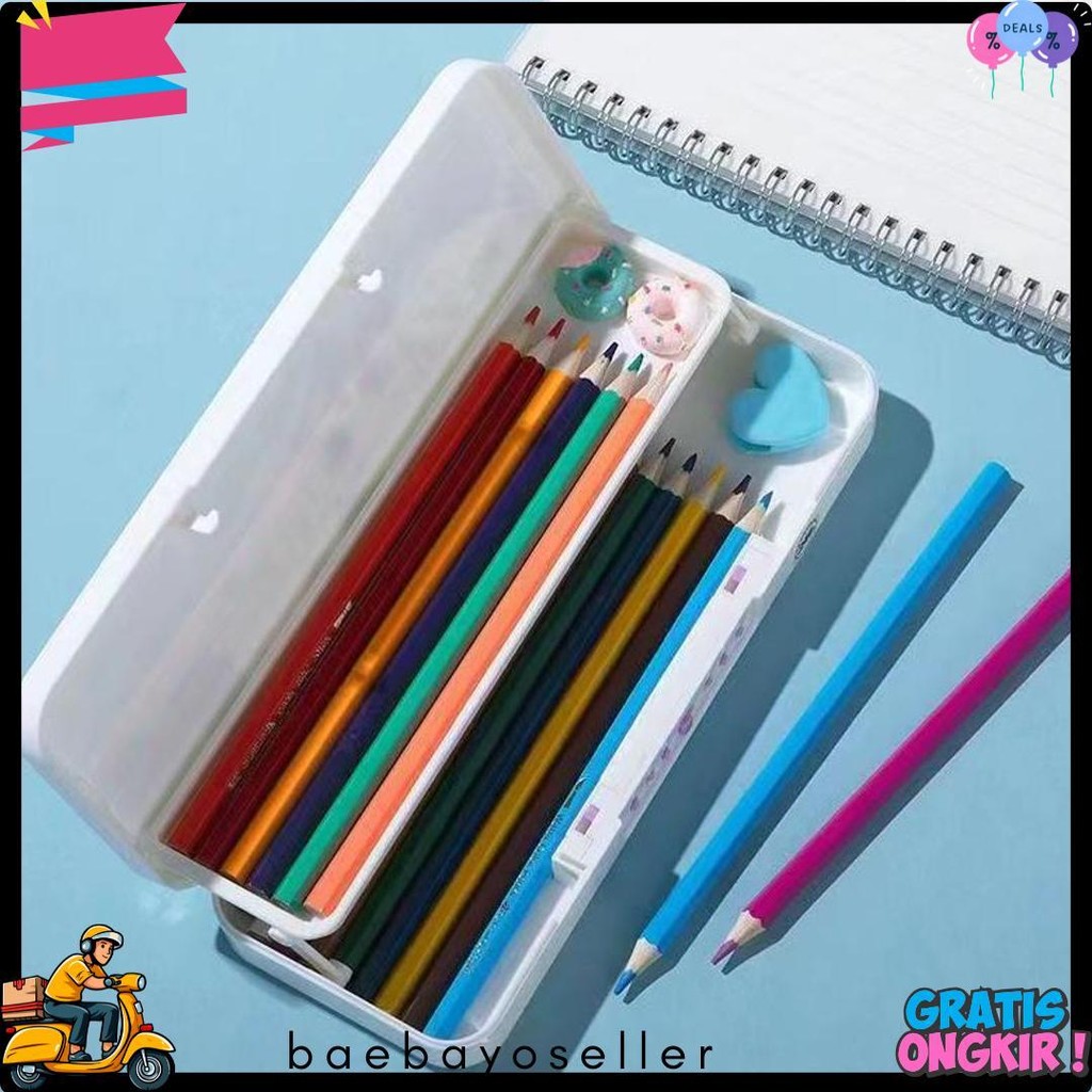 

Tempat Pensil Kata Sandi Dua Lapis/Tempat Pensil Berkapasitas Besar/Tempat Pensil Kata Sandi Anak Diskon