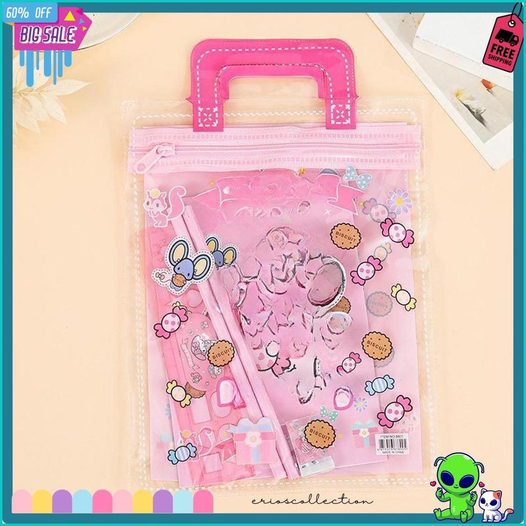 

Alat Tulis Satu Set 6 In 1 Stationary Sekolah Karakter Kartun Murah Lucu Pouch Hadiah Anak - Se0351 Diskon