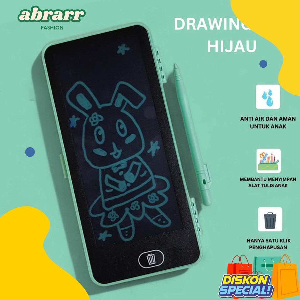 

Drawing Box Kotak Pensil Dan Papan Coret Kreatif Anak Dengan Digital Pad Edukasi Flash Sale! Diskon Hingga 70%