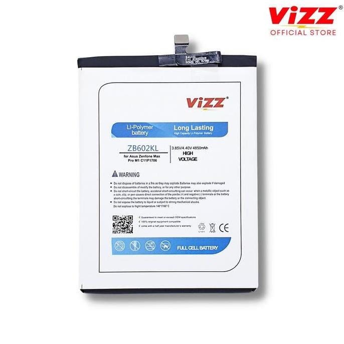 Vizz Baterai Double Power Asus Zenfone Max Pro C11P1706 M1 Zb602Kl