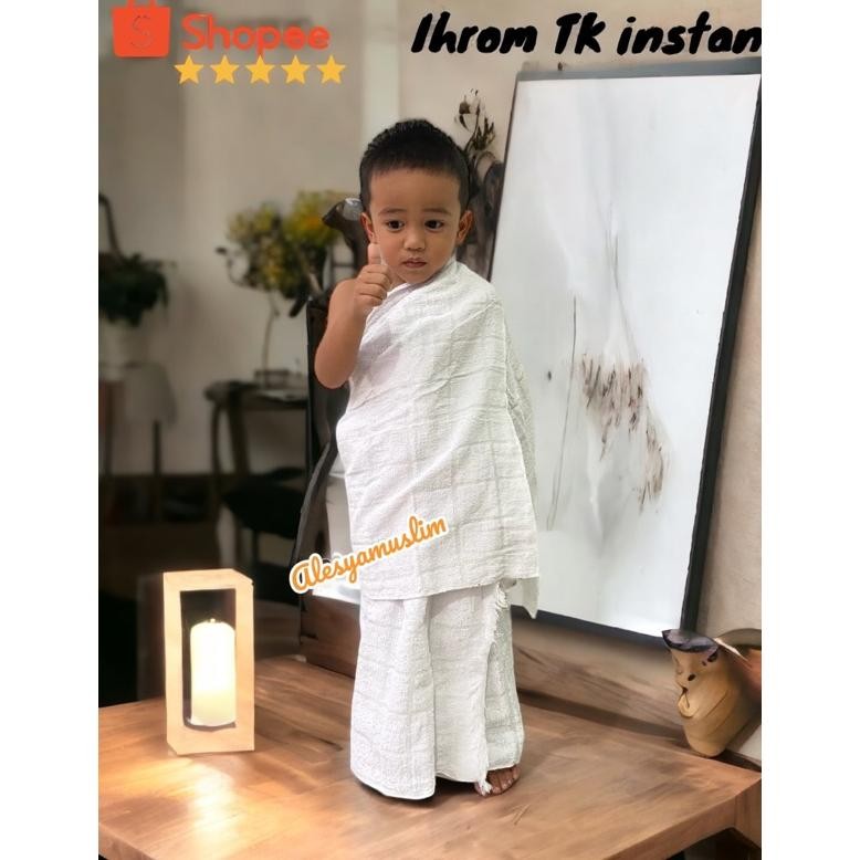 Kekinian Kain Ihrom Instan Anak TK / KAIN IHRAM ANAK TK instan/PAUD INSTANT TERLARIS TERMURAH, BAJU 