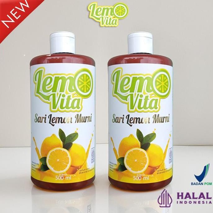 

[iBooming] BPOM Halal Lemovita 500ml Sari lemon jus lemon murni [FLASH SALE ONLY] Juice PA