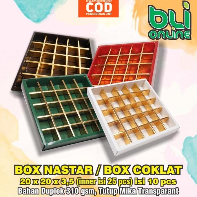 

Produk Baru!! Box Nastar / Coklat Isi 10 pcs - Dus Kue Kering / Souvenir / Parcel Lebaran