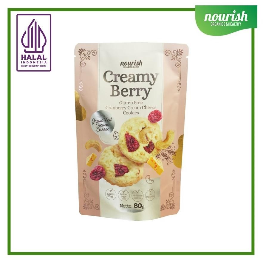 

Creamy Berry - Gluten Free Cranberry Cream Cheese Cookies 80gr Nugi