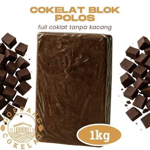 

Cokelat Blok 1 kg | Cokelat Blok Polos Tanpa Kacang | Bisa Dimakan Langsung ata Bahan Kue & Topping Nugi