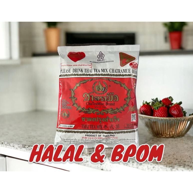 

chatramue thai tea teh thailand 400gr murah BPOM Halal MUI Nugi
