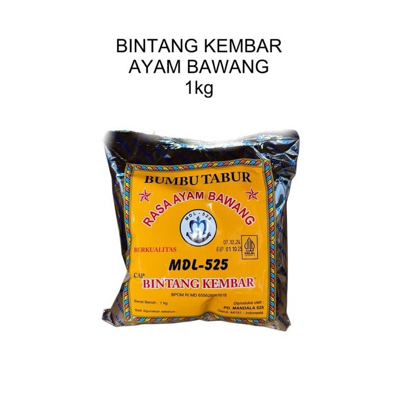 

Bumbu Tabur Bintang Kembar Rasa Ayam Bawang 1kg / MDL Nugi