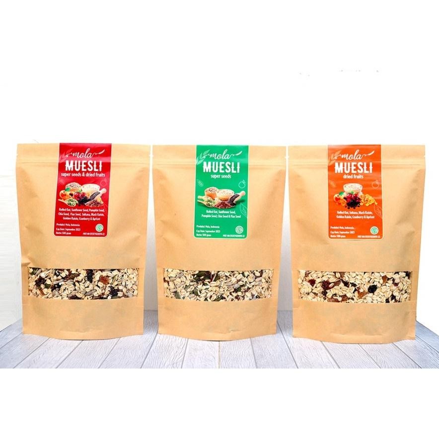 

Mola Muesli Super Seeds and Dried Fruits 500 gram Menu Sarapan Sehat Nugi