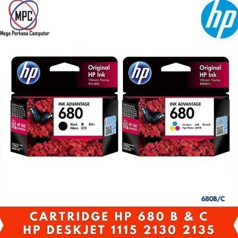 Cartridge HP 680 Black Color Hp Deskjet 1115 2130 2132 2135 Original Nugi
