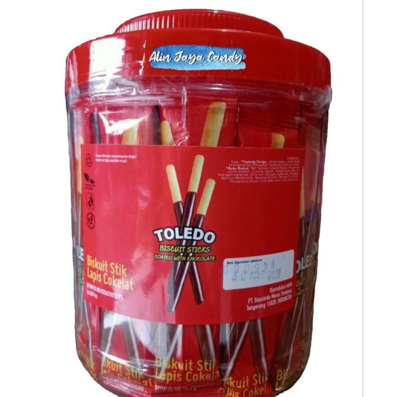 

Toledo biskuit stik. Biskuit stik lapis cokelat isi 60 pcs / toples Nugi