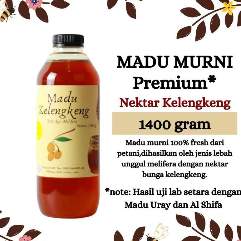 

Madu / Madu Asli / Madu Murni Kelengkeng Premium 1400 Gram Nugi