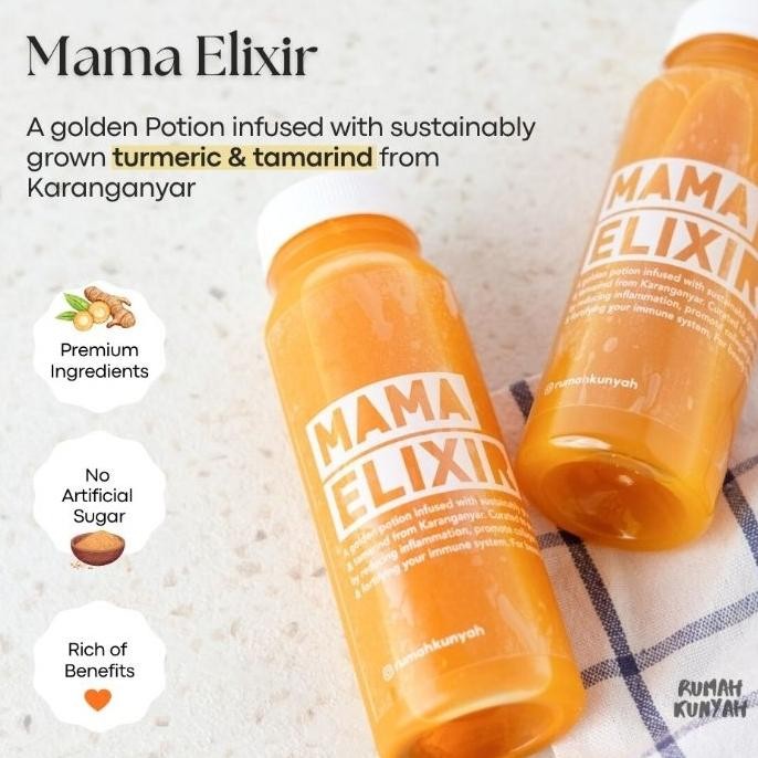 

Minuman Kesehatan Jamu Kunyit Asam Mama Elixir By Rumah Kunyah