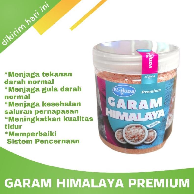 

garam himalaya el huda premium 500gram | Garam Himalaya sehat alami | himalayan salt | garam sehat Nugi