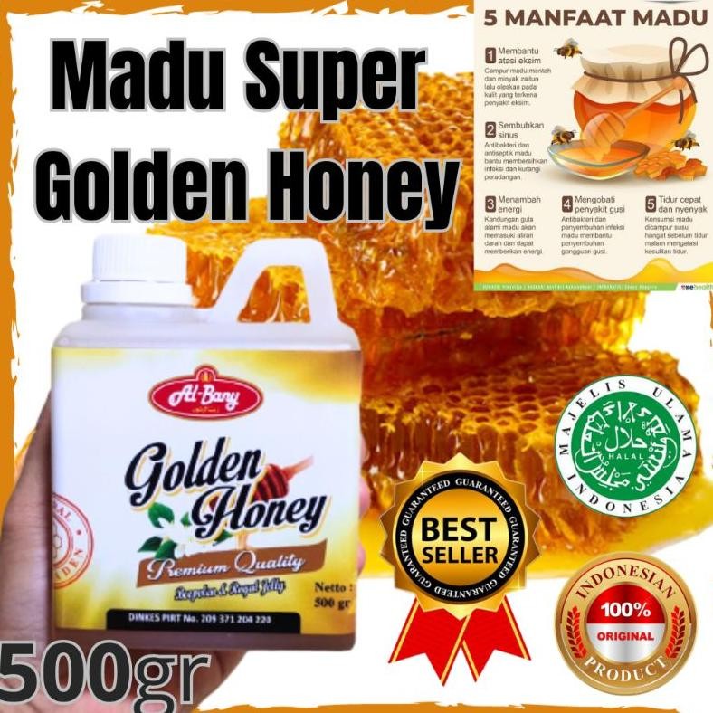

Madu Super Golden Honey Nett 500gr Original Al-bany Nugi