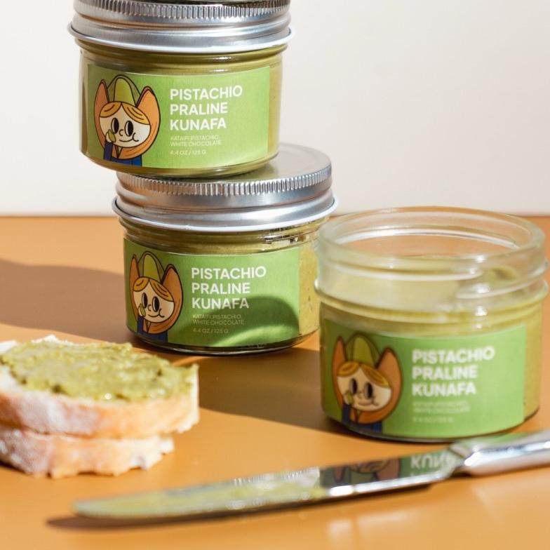 

Dubai Pistachio Kunafa Spread | Selai Pistachio Kunafa Praline untuk Roti Kue Baking Pastry Topping Nugi