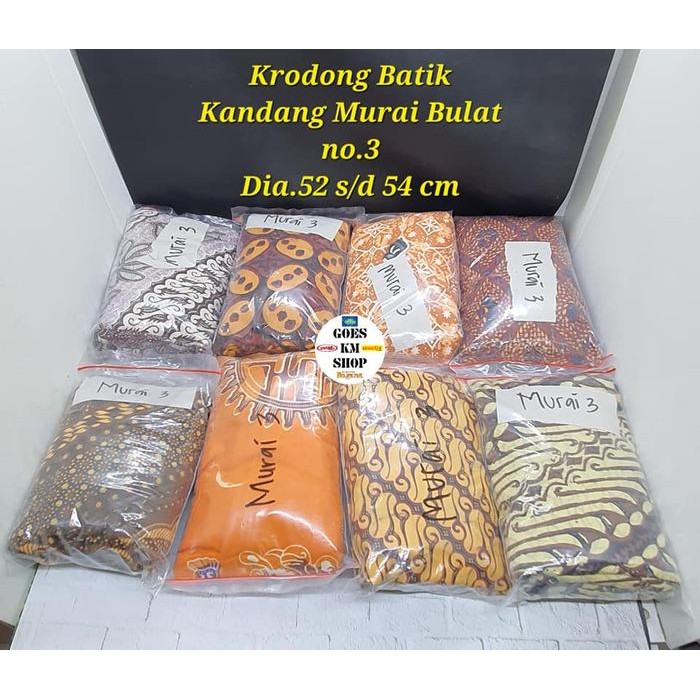 BATIK KRODONG SANGKAR MURAI NO.3 KERODONG BATIK SANGKAR BULAT MURAI