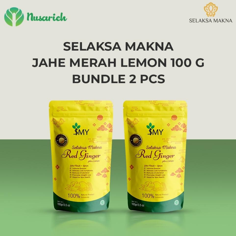 

Selaksa Makna Jahe Merah Lemon Paket 2 Pcs