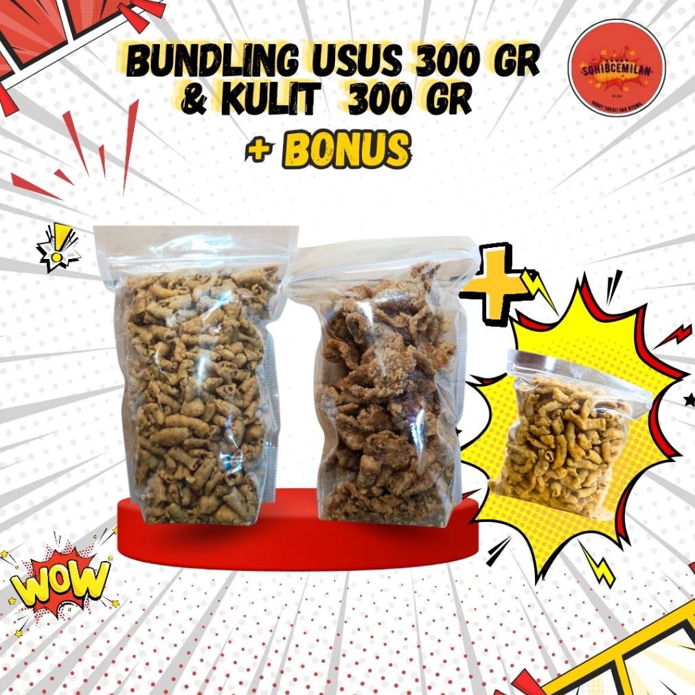 

PROMO PAYDAY SALE!!! BUY 2 GET 1 !!! KULIT AYAM CRISPY 300GR FREE USUS AYAM CRISPY 300gr + BASRENG Nugi