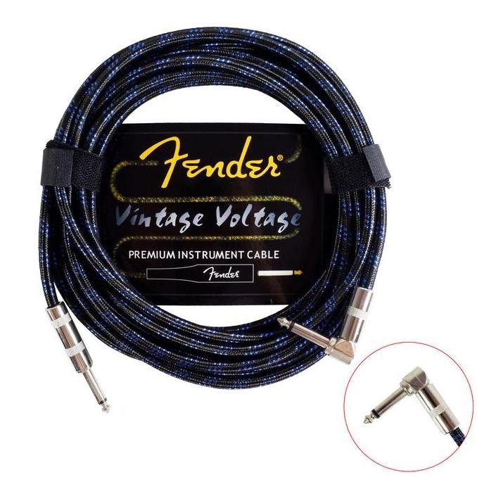 TERBARU KABEL JACK GITAR BASS 6 METER FENDER VINTAGE VOLTAGE PUTIH ORI
