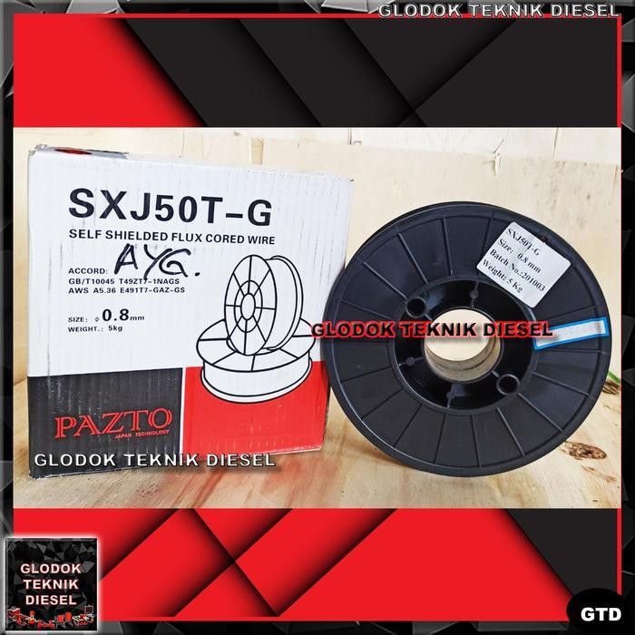 Kawat Las Pazto Mig Migi 0.8 Mm 5 Kg Flux Core Wire Tanpa Gas Co2 Original Dan Terpercaya
