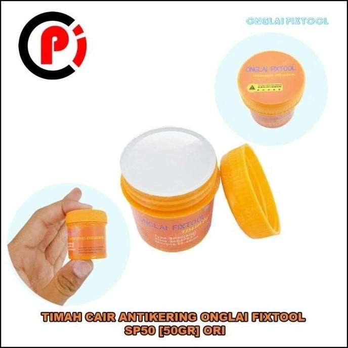 Original Onglai Sp50 Timah Cair Untuk Solder Anti Kering Isi 50Gr