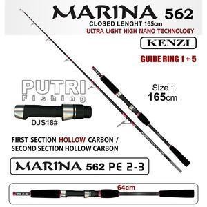 Joran Kenzi Marina 562 Pe2-3 Jigging Spinning Pancing Mancing