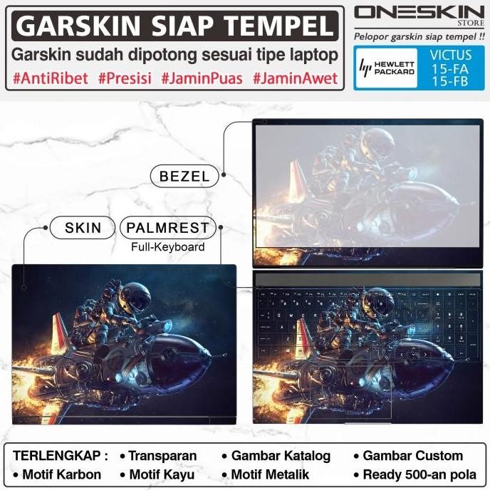 Tersedia Garskin Sticker Laptop HP Victus 15-fa fa0116tx fa0119tx Full Body Anti Gores