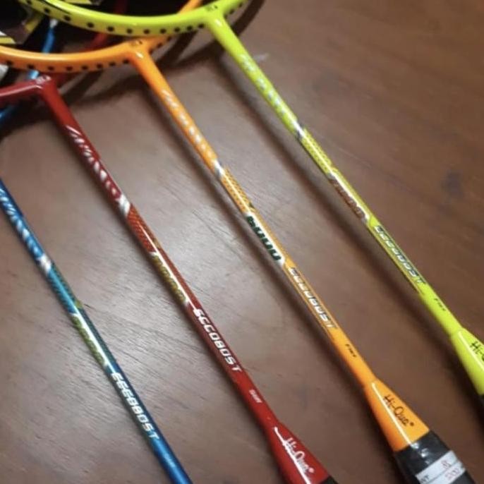 Raket Badminton Hiqua Hq Eccoboots 6000/7000/8000/9000 Kuat 32 Lbs Ori