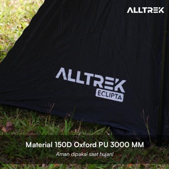 Alltrek Tenda Camping Eclipta Black 4P Double Layer Waterproof Tent