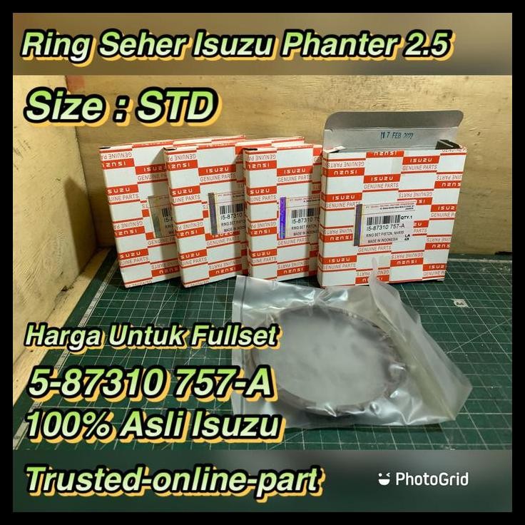 BEST DEAL RING SEHER PISTON PHANTER 2.5 100% ASLI ISUZU 