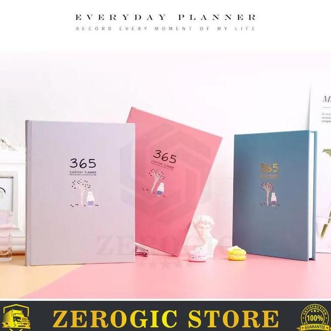 

Buku Diary 365 Hari Hard Cover Journal Notebook Aesthetic Pembatas