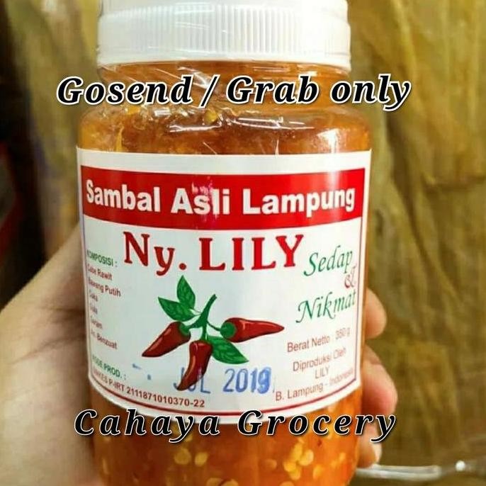 

Sambal Asli Lampung Ny Lili 350 Gr