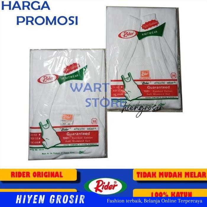 HG- SINGLET RIDER ASLI KATUN KAOS DALAM DEWASA SINGLET PRIA    BY HIEN GROSIR BERKUALIAS 
