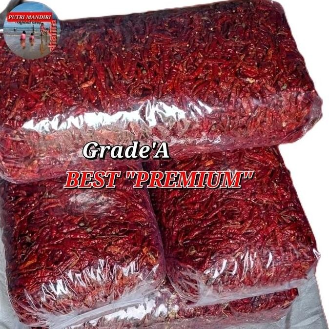 

Cabe Rawit Merah Teja Kualitas PREMIUM Super BAGUS Merah 1kg Cabai Pedas Chili Kering