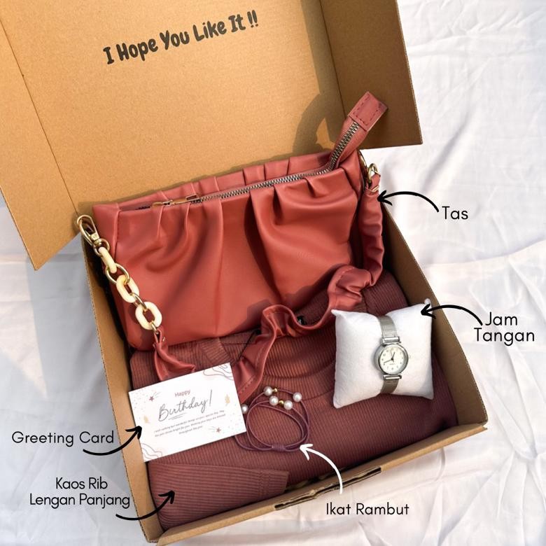 

[A9002]Hampers Gift Box Kayla Bag Kado Tas Cewek/Hadiah Ulang Tahun/Kado Anniversary/Kado Wedding/Kado Bestie/Kado Orang Tua/Hampers Lebaran/Hampers Ramadhan/Kado Wisuda/Kado Istri/Kado Valentine