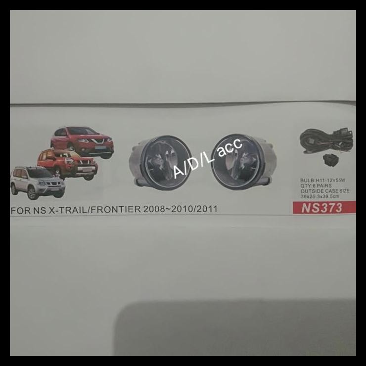 GRATIS ONGKIR FOGLAMP BUMPER DEPAN LAMPU SOROT/KABUT MOBIL NISSAN X-TRAIL XTRAIL/FRONTIER 2008-2010/