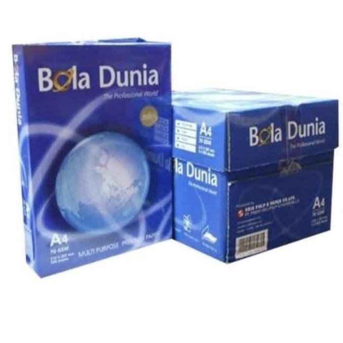 

Kertas bola dunia a4 70 gr kertas/1 Box : 5im Gosend Grab Max : 2 Box