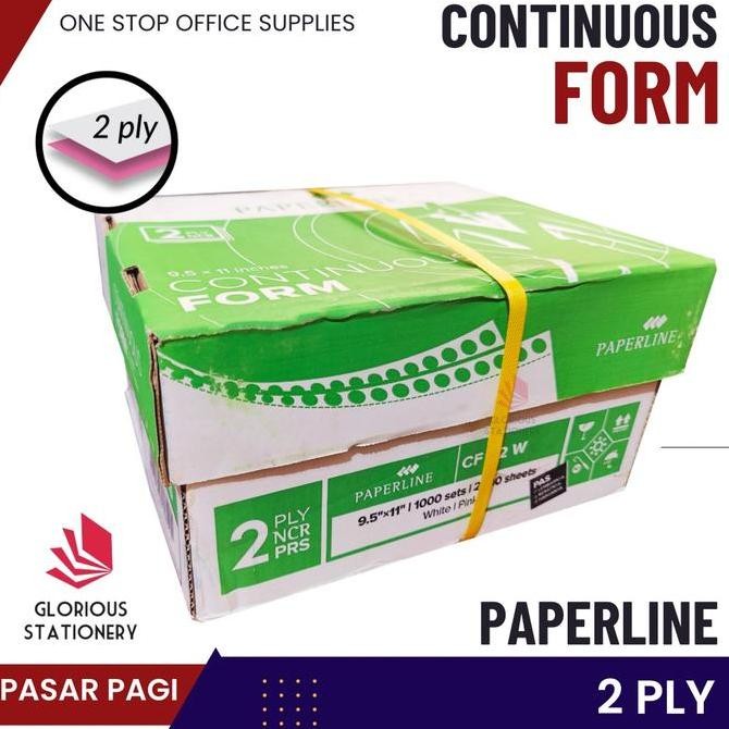 

Kertas Continuous Form 9.5 x 11" 2ply - Paperline