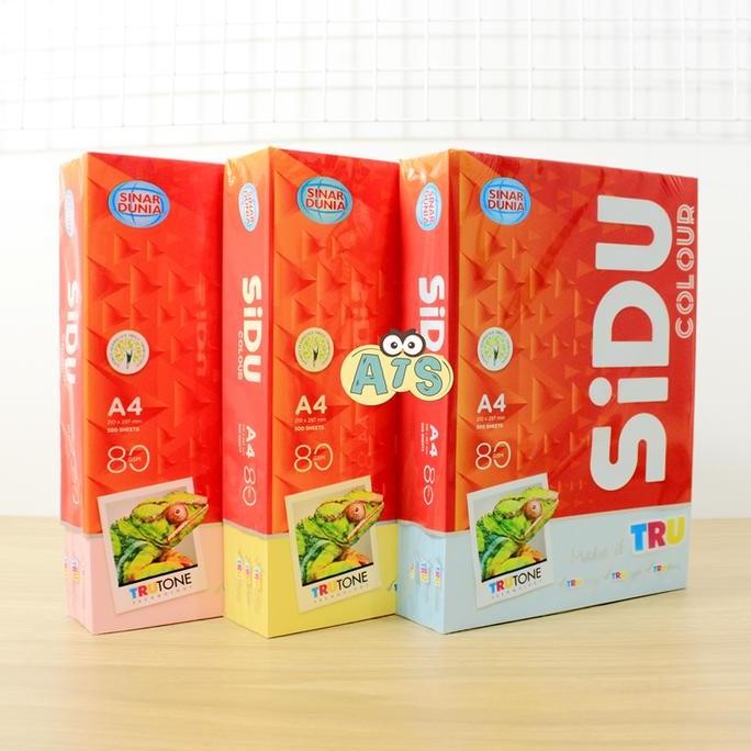 

TERMURAH - Kertas HVS Warna Sidu A4 80 gram