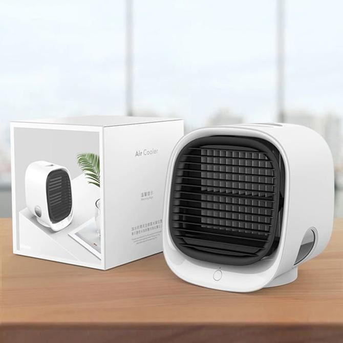 Stk Air Cooler Fan Portable Kipas Ac Mini Penyejuk Ruangan Kamar Tidur 300Ml - M201