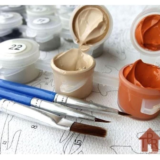 

DIY - Set Melukis / painting by number kit - R 40x50cm. part-1