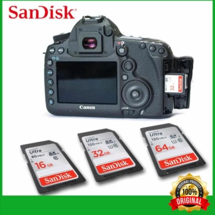 TERLARIS - Kartu Memori Memory Kamera DSLR SDHC SD CARD 16GB 32GB 64GB 128GB ORI