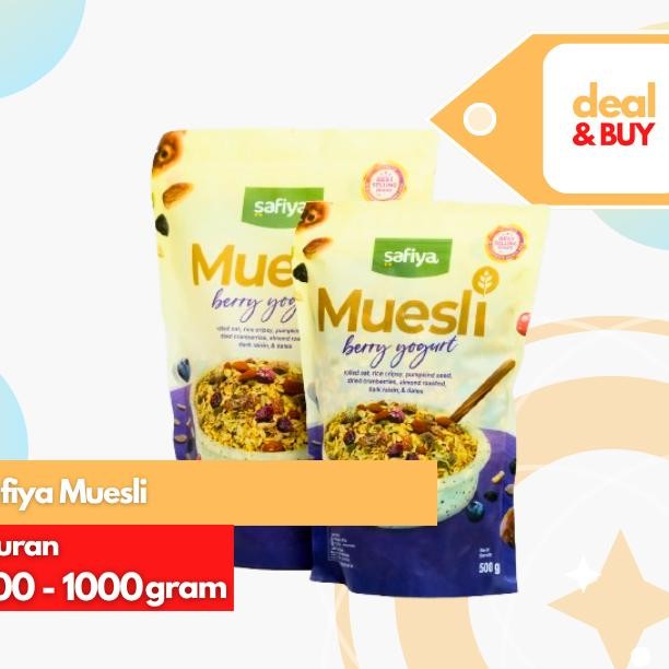 

Safiya Muesli Fruit Seed Berry Yoghurt Sereal With Almond