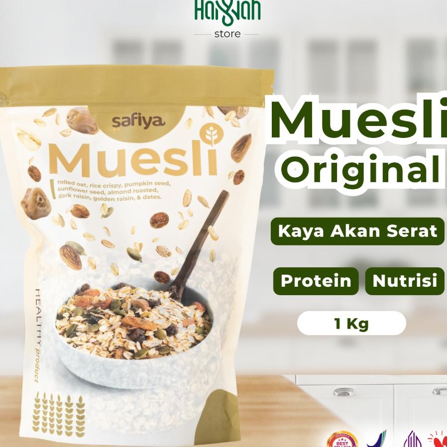 

Muesli Safiya 1 Kg Dried Fruit Sereal Sehat Tinggi Serat